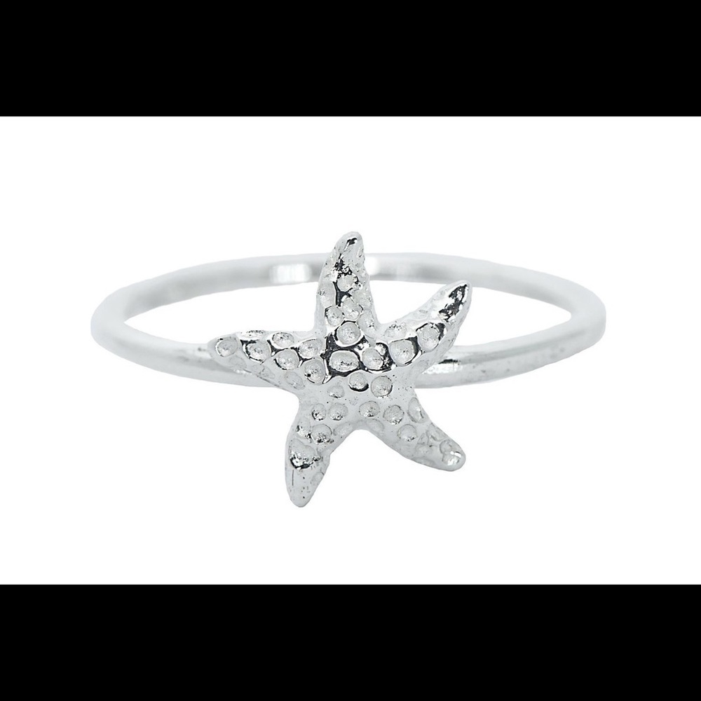 Silver! Starfish ring